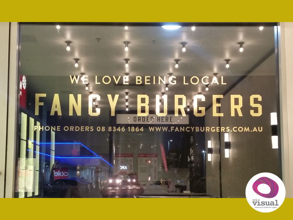 Burger Window Sticker